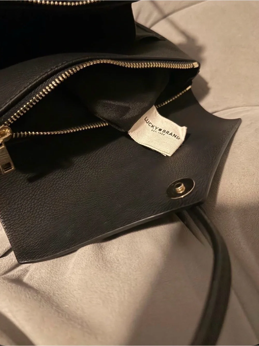 Lucky Brand Black Envelope Crossbody Bag
